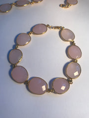 Pink Chalcedony Bracelet Attract LOVE, restores trust and harmony in relationships, encouraging unconditional love,  purifies and opens the heart at all levels to promote love